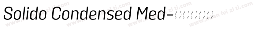 Solido Condensed Med字体转换
